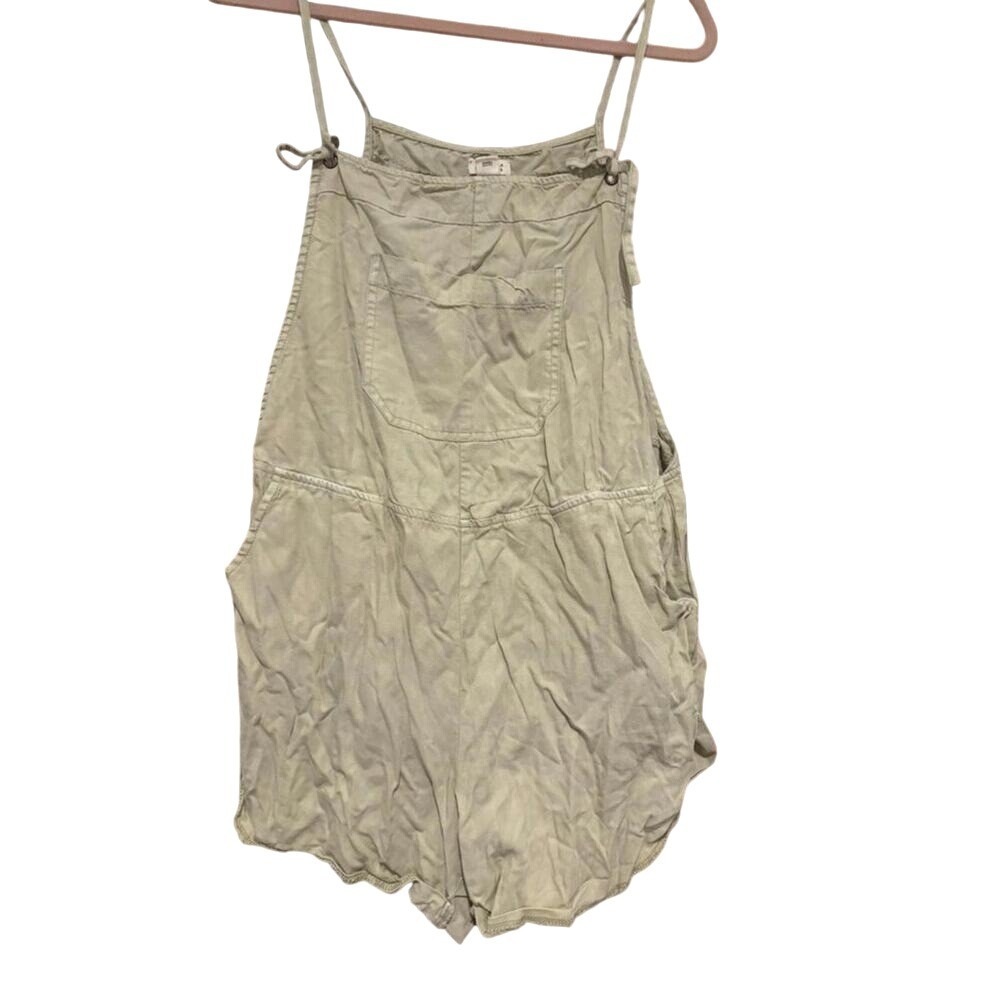 Womens sz 12 beige Billabong shorts jumpsuit #319